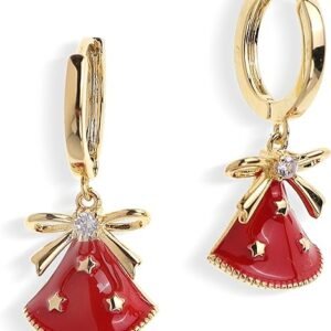 Sonateomber Gold & Silver Tungsten Steel Dangle Hoop Earrings – Trendy Fashion Jewelry Gift for Women