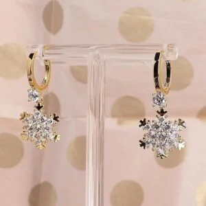 Sonateomber Gold & Silver Tungsten Steel Hoop Earrings – Dainty Latch-Back Dangle Jewelry Gift for Women - Image 3