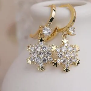 Sonateomber Gold & Silver Tungsten Steel Hoop Earrings – Dainty Latch-Back Dangle Jewelry Gift for Women - Image 6