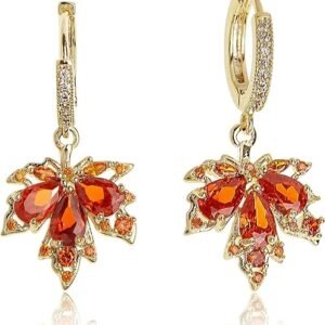 Sonateomber Gold & Silver Small Hoop Dangle Earrings – Dainty Rhinestone CZ Fashion Jewelry Gift for Women