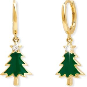 Sonateomber Fall Maple Leaf Gold Hoop Earrings – Sparkly Autumn Jewelry for Women