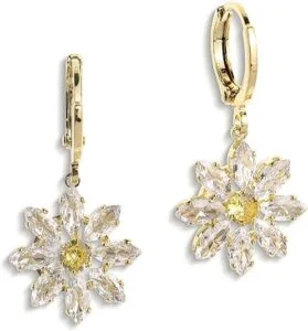 Sonateomber Gold & Silver Tungsten Steel Hoop Earrings – Dainty Latch-Back Dangle Jewelry Gift for Women