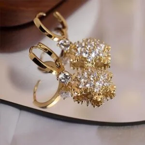 Sonateomber Gold & Silver Tungsten Steel Hoop Earrings – Dainty Latch-Back Dangle Jewelry Gift for Women - Image 5